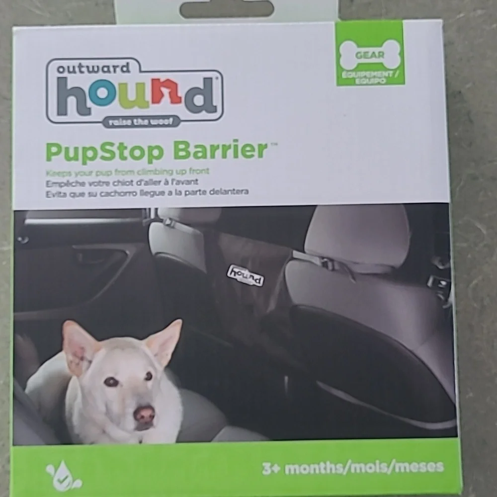 Pupstop dog barrier for car